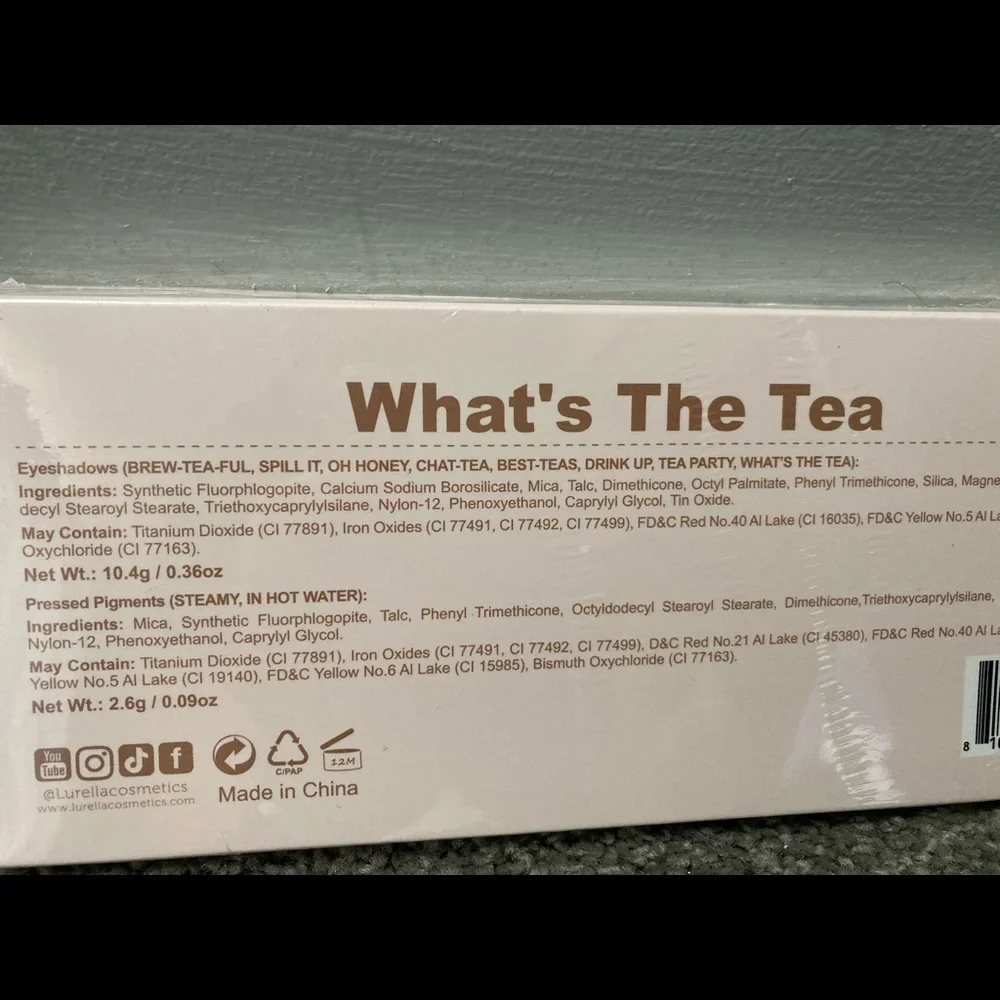 Brand new Lurella What’s the Tea Eyeshadow Palette